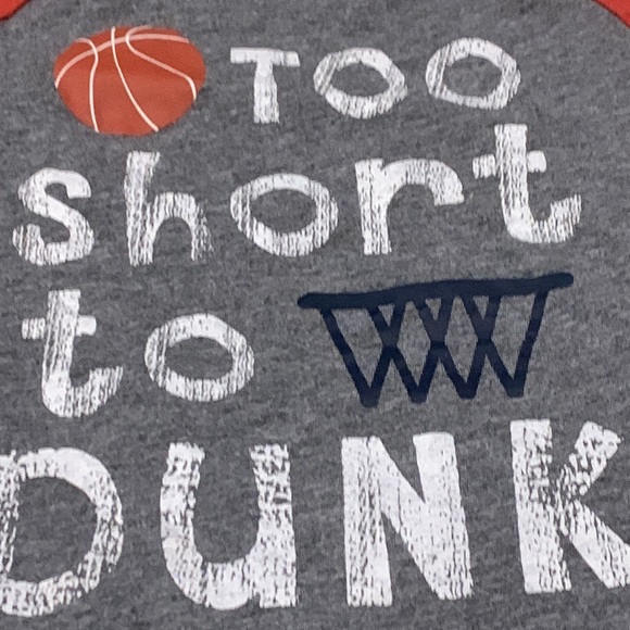 Long Sleeve T-Shirts White with Hedgehog & Gray/Brown in Basketball Design 24M - Picture 3 of 9